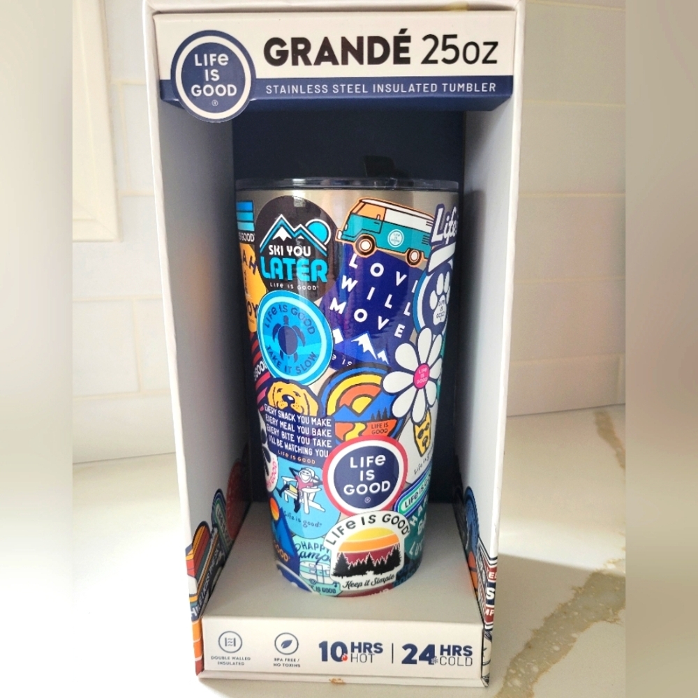 25 oz Life Is Good Tumbler